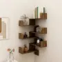 vidaXL Стенен ъглов рафт 2 бр опушен дъб 40x40x50 см инженерно дърво（SKU: 815205）, снимка 2
