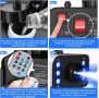 UKing 1200 W RGB машина за мъгла за външна употреба с 6 контролируеми цветни светлини , снимка 4