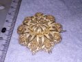 РАЗКОШНА СТАРИННА СРЕБЪРНА ФИЛИГРАННА ФЛОРАЛНА БРОШКА ФИНА МАЙСТОРСКА РЪЧНА ИЗРАБОТКА УНИКАТ 35809, снимка 11