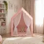 Розова детска палатка къща за стая, снимка 4