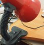 Настолна лампа, червено и черно с щипка(7.4) , снимка 7