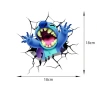 Стич Stitch излиза от стена лепенка за стена мебел автомобил кола Авто стикер, снимка 3