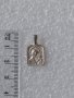 Сребърен медальон Св. Богородица. , снимка 1 - Колиета, медальони, синджири - 34557924