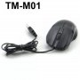 Оптична мишка ТМ-М01 USB Black, снимка 1
