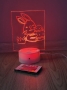 Нова 3D лампа с Великденско зайче + дистанционно, снимка 4