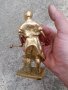 Стара масивна бронзова статуетка на ковач, снимка 5