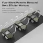Уред за коремни преси Ab Roller Wheel с подложки за лакти и 4-колесна стабилна конструкция за, снимка 2