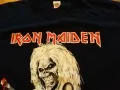 Маркова тениска Fruit of the loom на Iron Maiden Killers размер Л отлична, снимка 3