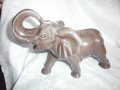 Стара Керамична  Фигура, Статуетка - Слон, снимка 4