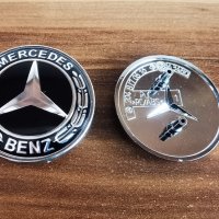 Емблема Мерцедес Mercedes Benz Тапа с две краета 57мм, снимка 3 - Аксесоари и консумативи - 41018606