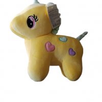 Плюшена играчка Еднорог-жълт, снимка 1 - Плюшени играчки - 39656646