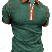 Мъжка поло риза с цип и ревер с къс ръкав, 6цвята , снимка 7 - Тениски - 44780947