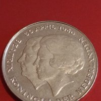 Стара монета 2 1/2 гулдена 1980г. Недерландия за КОЛЕКЦИОНЕРИ 30395, снимка 5 - Нумизматика и бонистика - 44307436