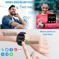 Нов Aptkdoe Smart Watch/Фитнес смарт часовник за мъже жени. Водоустойчив iOS Android, снимка 2 - Смарт часовници - 41263090