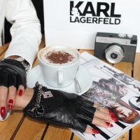 Кожени ръкавици Karl Lagerfeld, снимка 4 - Ръкавици - 41352798