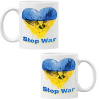 Чаша STOP WAR,спрете войната, подкрепям Укркайна, против Войната, снимка 6 - Чаши - 36177709