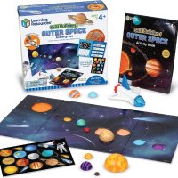 Комплект наука за космоса, 17 части, галактическа игра за обучение, снимка 1 - Образователни игри - 41947247