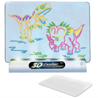 Магическа, светеща 3D дъска за рисуване с цветни маркери, снимка 9 - Рисуване и оцветяване - 44730682