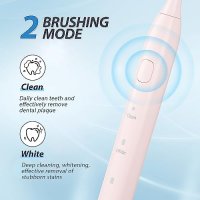 Нова Розова акумулаторна електрическа четка за зъби възрастни Грижа уста, снимка 3 - Други - 41832293