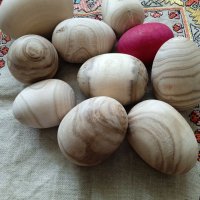 Дървени яйца за декорация, снимка 2 - Други ценни предмети - 41266512