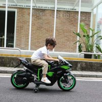 Акумулаторен МОТОР Ninja Duo 12V меки гуми с Кожена седалка, снимка 17 - Детски велосипеди, триколки и коли - 34368493