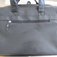 Чанта за лаптоп от естествена кожа в черно, нова, снимка 2 - Чанти - 39481321