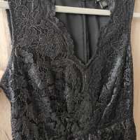 НАМАЛЕНА - DKNY нова рокля от дантела с пеплум в талията, снимка 9 - Рокли - 41084788