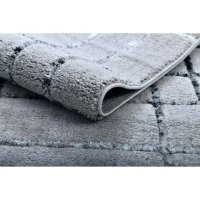 Сив килим с модерен дизайн, снимка 3 - Килими - 41899521