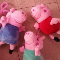 Пепа Пеппа ПИГ Джордж мама татко плюшена играчка ключодържател Peppa Pig Pepa Pig, снимка 2 - Плюшени играчки - 41169905