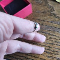 Сребърен пръстен със седеф (93), снимка 4 - Пръстени - 39562569