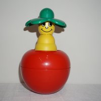 Vintage Рядка LEGO Музикална играчка ябълка Primo Duplo Musical Apple Toy 2973 Roly Poly, снимка 2 - Колекции - 44225955