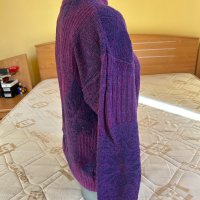 Лилав дамски пуловер, снимка 13 - Блузи с дълъг ръкав и пуловери - 44194707