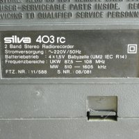 Мини стерео касетофон Silva 403 RC, снимка 6 - Радиокасетофони, транзистори - 41897868