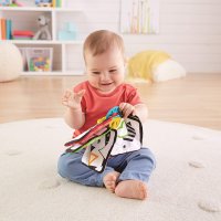 FISHER PRICE NEWBORN Занимателна играчка МЕКИ КАРТИ ЗА ИГРА ОТ 1 ДО 5 за0+, снимка 4 - Дрънкалки и чесалки - 35819691