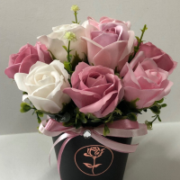 Букет с ароматни сапунени рози, снимка 6 - Декорация за дома - 32962692