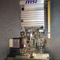 Продавам видео карта AMD MSI HD5450 1GB DDR3 64bit VGA DVI HDMI LP PCI-E, снимка 1 - Видеокарти - 41509249