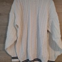 Пуловер унисекс фабрично плетиво бял: СЕЗОННО НАМАЛЕНИЕ!, снимка 3 - Пуловери - 44293450