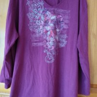Продавам макси ефектна блуза цвят циклама, снимка 1 - Блузи с дълъг ръкав и пуловери - 40054472