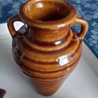 ✅Комплект от две мини вазички и амфора керамика, снимка 2 - Вази - 40643463