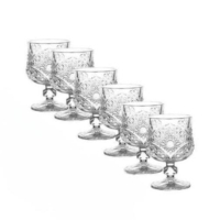 Комплект от 6 бр. чаши за вино със столчета за елегантно сервиране, снимка 3 - Чаши - 44926481
