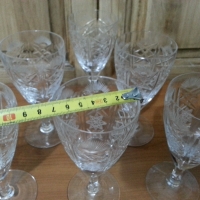 Кристални чаши, снимка 5 - Антикварни и старинни предмети - 35927530