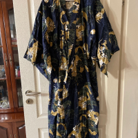 Оригинално тип халат дълго ново японско автентично кимоно памук памучно дракон , снимка 11 - Рокли - 44585759