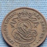 Монета 2 цента 1905г. Белгия крал Леополд втори 34853, снимка 5 - Нумизматика и бонистика - 42730246