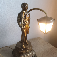Стара настолна лампа, снимка 9 - Антикварни и старинни предмети - 44920164