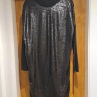 Уникална Нова Дамска Рокля Туника Блуза с дълги ръкави размер М Л ХЛ, снимка 2 - Рокли - 41164996