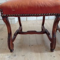 Комплект дървени столове с естествена кожа, снимка 5 - Столове - 41812416