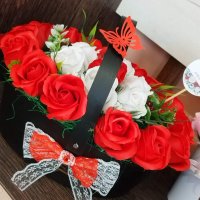 Кошници със 21 сапунени рози, снимка 5 - Подаръци за жени - 39594755