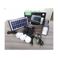 GDlite 3 Мултифункционален преносим соларен комплект с фенер, LED лампи и USB изход за зареждане на , снимка 6 - Соларни лампи - 44919452