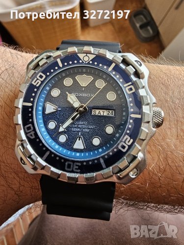 2023 FOXBOX спортен кварцов часовник,водоустойчив,подвижен безел, дата,ден от седмицата, снимка 1