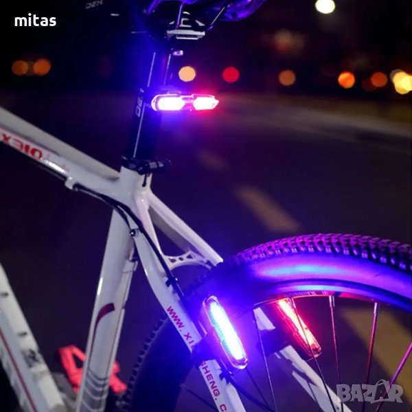 Полицейска стоп LED светлина с висока интензивност, Многоцветна, USB, снимка 1